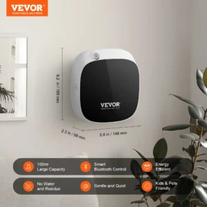 VEVOR Scent Air Machine for Home - 100ML Cold Air Technology, Waterless Smart Essential Oil Diffuser, USB & Battery Powered - Covers Up to 1000 Sq.Ft for Living Room, Bathroom, Spa